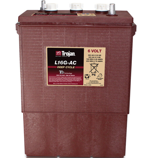Battery TROJAN L16G-AC 390Ah 6V Battery TROJAN L16G-AC 390Ah 6V