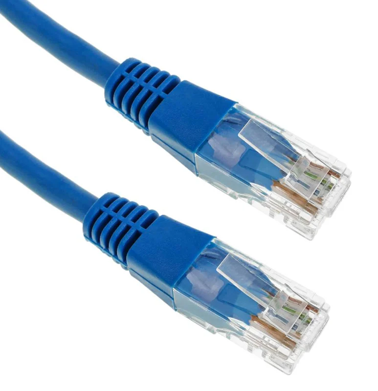 Patch cord UTP Cat 5e 26 AWG CCA 1m Μπλε PowerTech