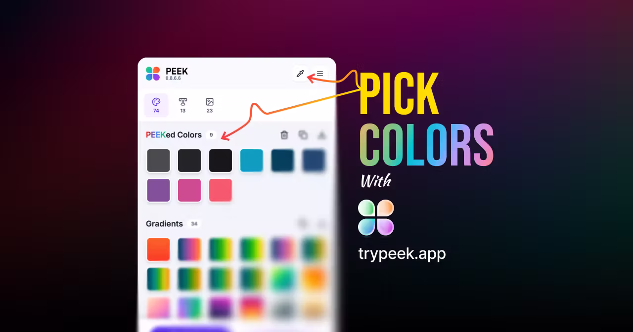 Color Picker Tool - Pick Colors from Any Website | Peek Chrome Extension