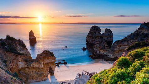 Camilo Beach in Algarve, Portugal