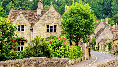 Cotswold village of Castle Combe, England