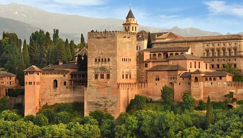 Alhambra Palace in Granada, Spain.