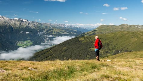 Senior hiking near Kaprun, Austria