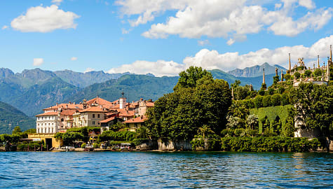 Isola Bella in the middle of Lake Maggiore, Italy.