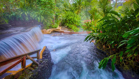 Thermal hot springs in Costa Rica