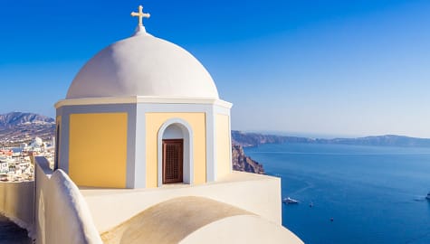 Santorini island in Greece