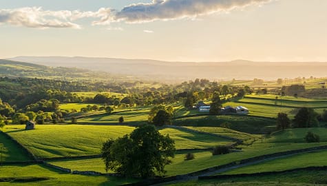 Romantic English countryside in the Pennines