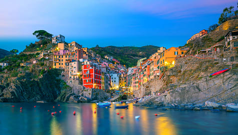 Riomaggiore in the Cinque Terre, Italy