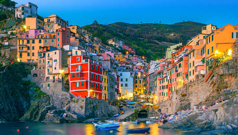 Riomaggiore in the Cinque Terre, Italy