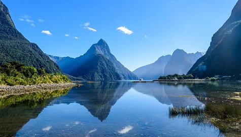 Milford Sound he southwest of New Zealand’s South Island
