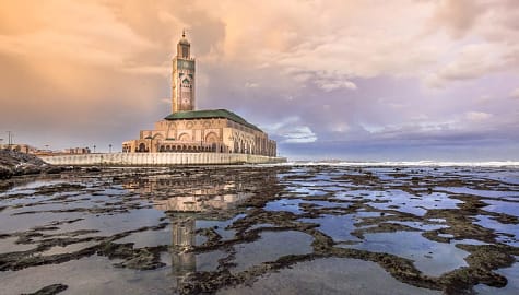 The Hassan II Mosque in Casablanca, Morocco