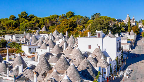 Trulli homes of Alberobello in the southern Italian region of Puglia