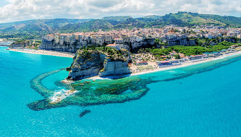 Tropea on the east coast of Calabria, in southern Italy