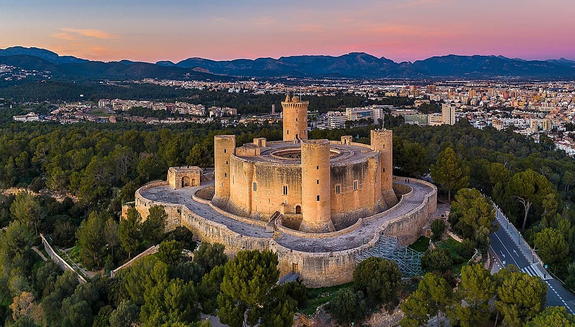 Bellver castle in Palma on the Spanish island of Mallorca