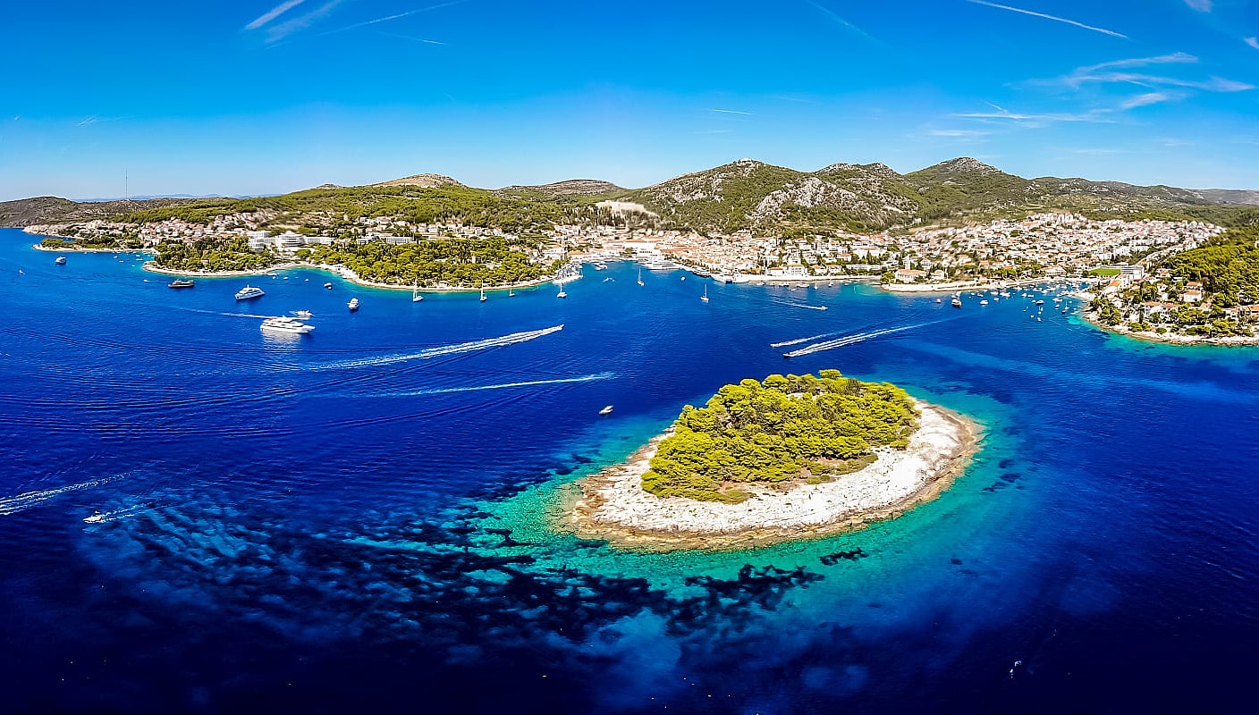 Paklinski islands in Hvar, Croatia