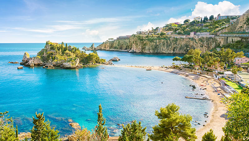 Isola Bella Island in Taormina, Sicily
