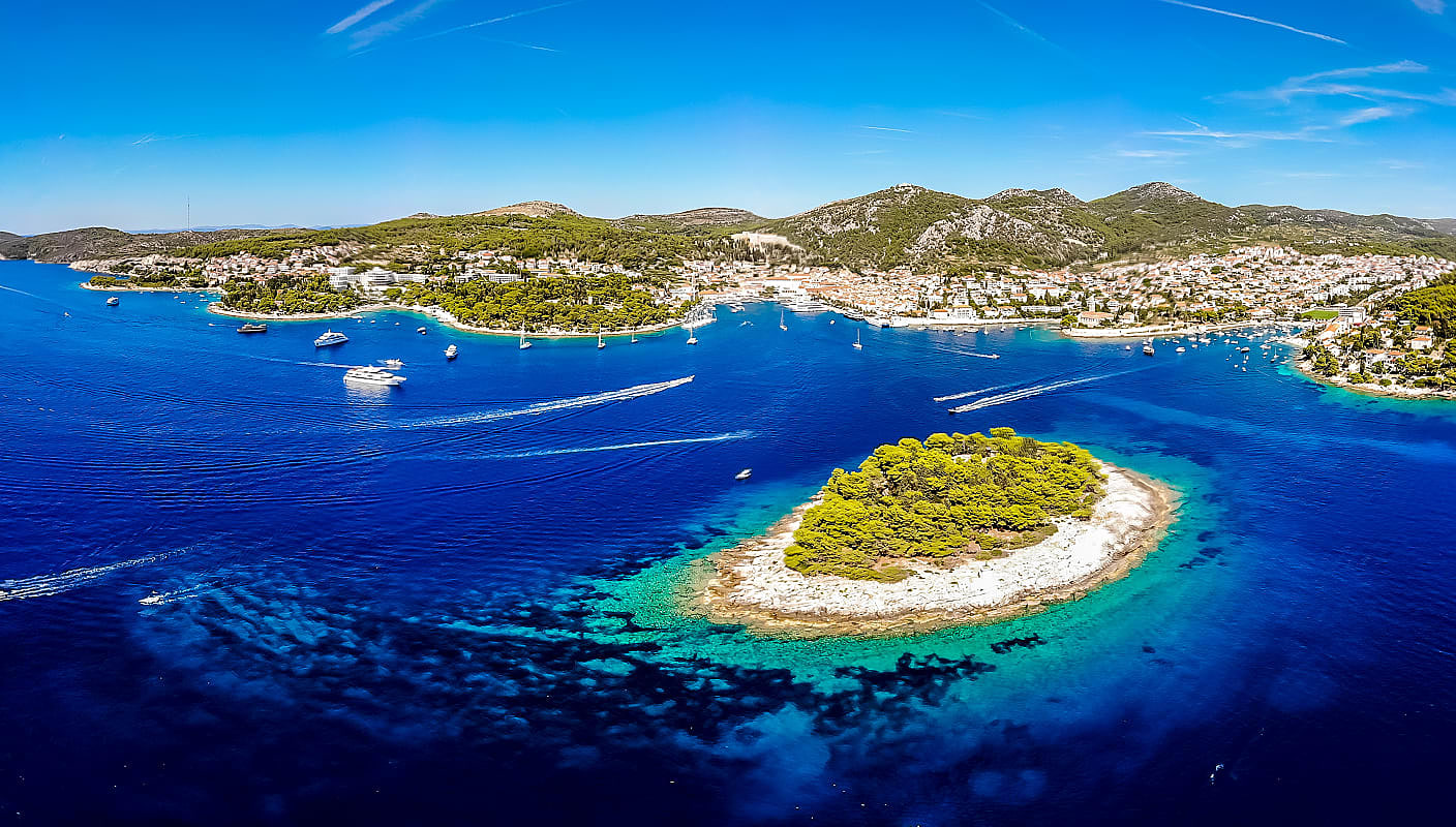 Paklinski islands in Hvar, Croatia