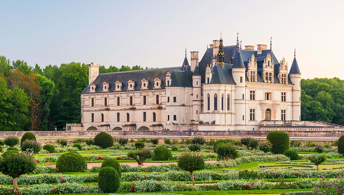 Chateau de Chenonceau in the Loire Valley, France.