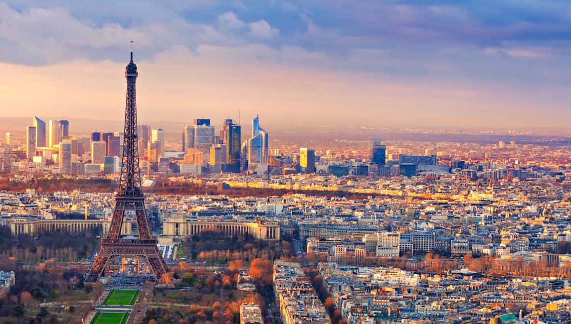 Eiffel tower in Paris, France