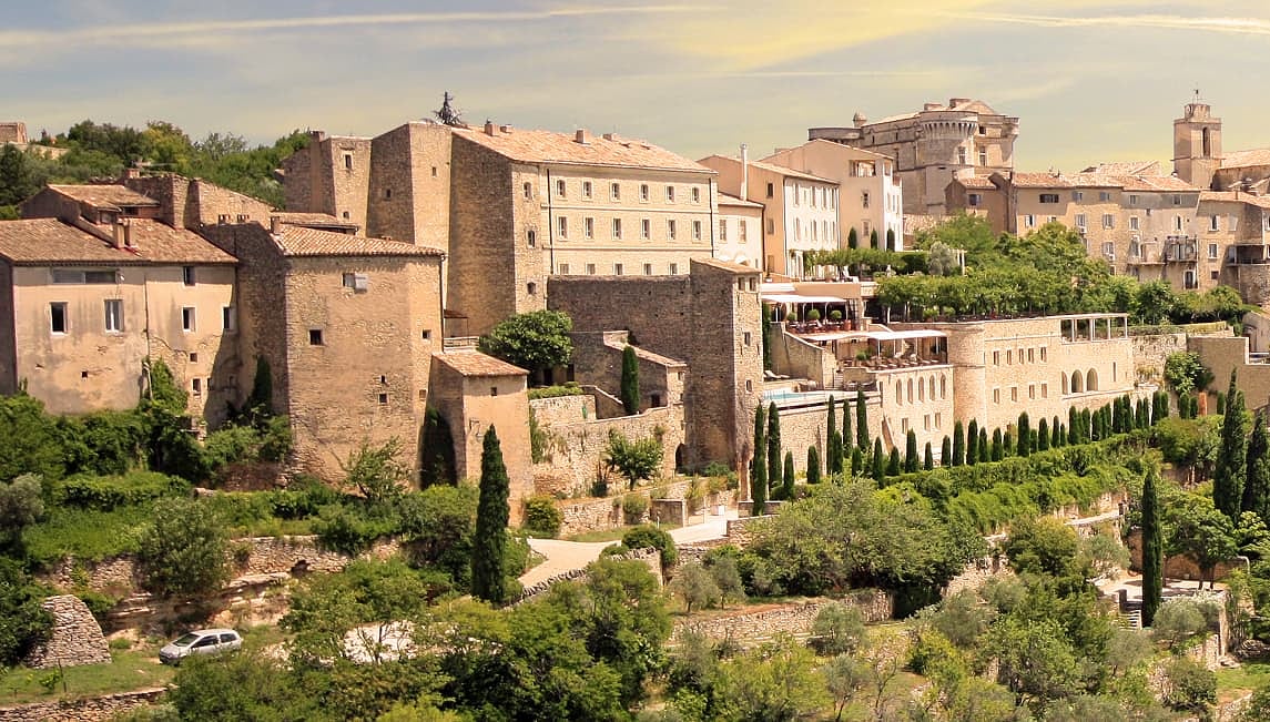 Hillside homes in Provence, France