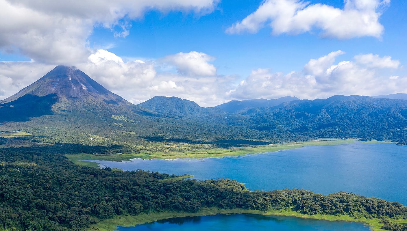 Lake Arenal and Arenal Volcano in Costa Rica