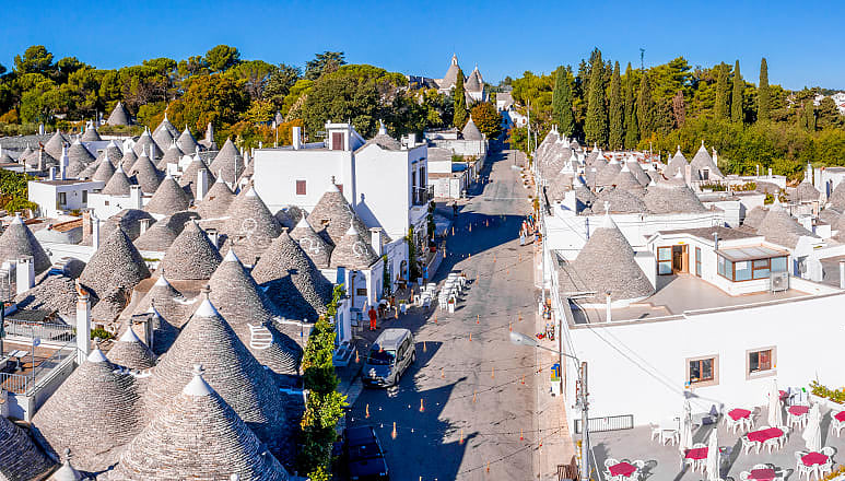 Trulli homes of Alberobello in the southern Italian region of Puglia