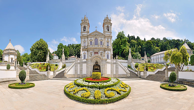 The Sanctuary of Bom Jesus do Monte in Braga, Portugal