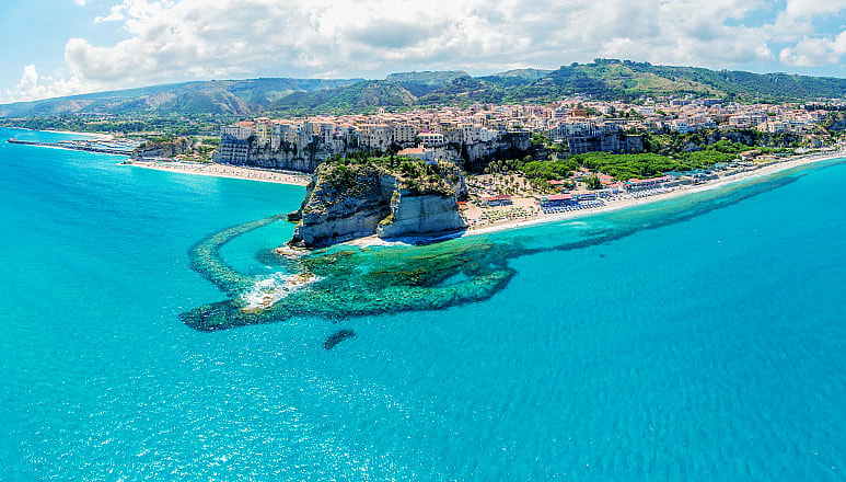 Tropea on the east coast of Calabria, in southern Italy