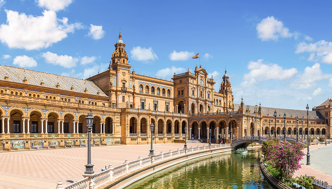 Plaza de España in Seville, Spain