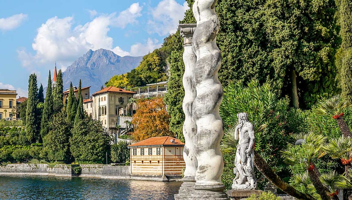 Old Town Varena on the coast of Lake Como, Italy