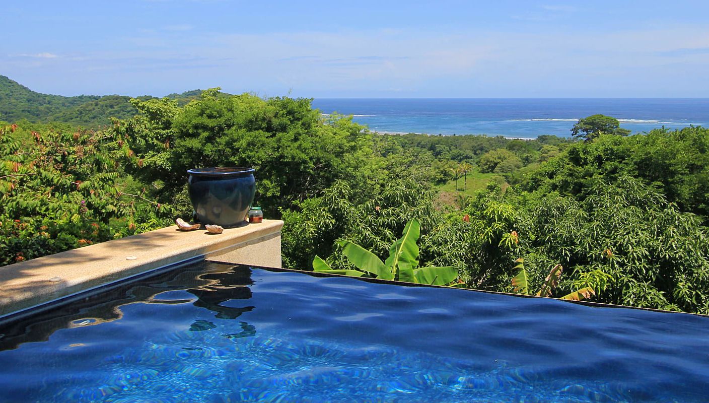 Infinity pool at luxury resort in Costa Rica