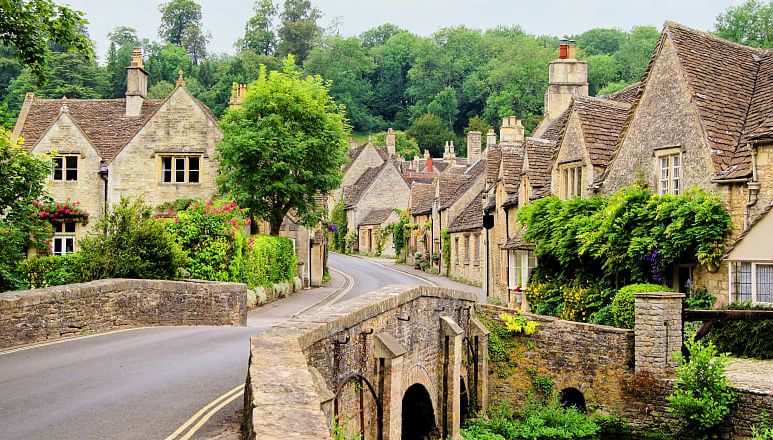 Cotswold village of Castle Combe, England