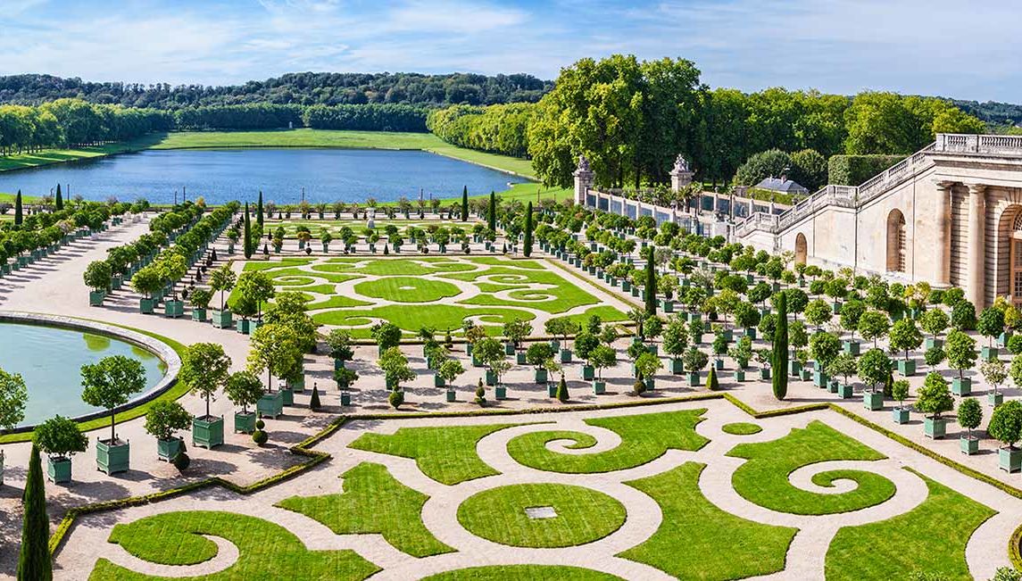 Palace of Versailles in Versailles, France