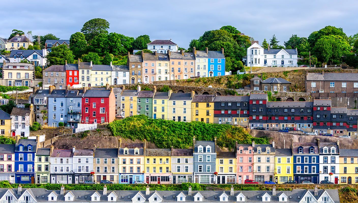 Cobh Village in County Cork, Ireland