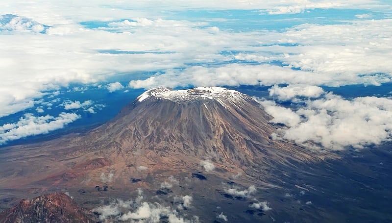Crater on Kilimanjaro mountain, Tanzania