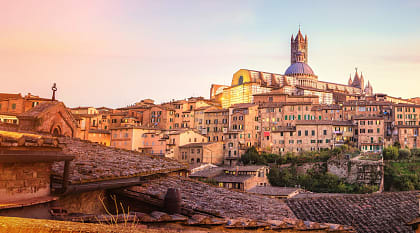Siena, a city in Tuscany, Italy.