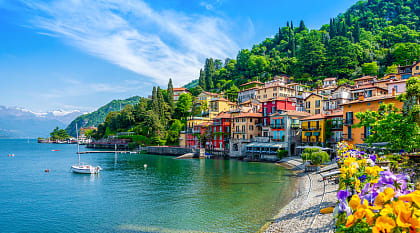 Town of Menaggio on Lake Como, Italy