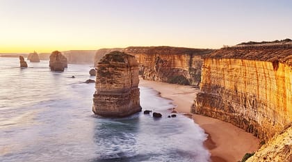 Twelve Apostles coastal rock formation in Victoria, Australia