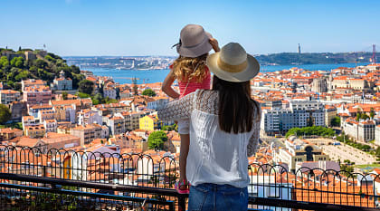 Family in Lisbon, Portugal