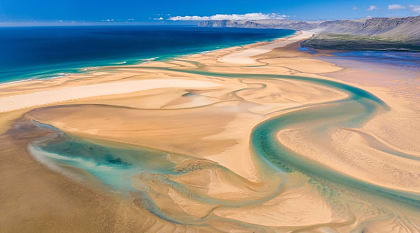 Raudasandur Beach in Westfjords, Iceland