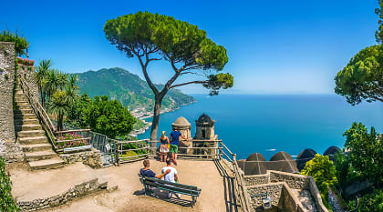 Villa Rufolo in Ravello on the Amalfi Coast, Italy Villa Rufolo in Ravello on the Amalfi Coast, Italy