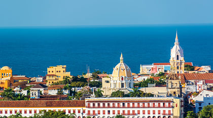 Historic center in Cartagena, Colombia