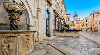The cobblestone streets of Dubrovnik's winding alleys will make you fall in love with Croatia forever.