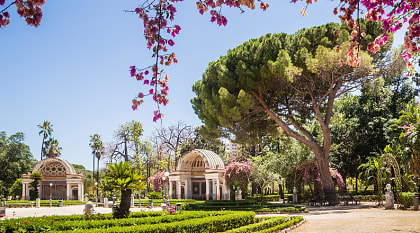 Palermo Botanic Gardens in the region of Sicily, Italy Palermo Botanic Gardens in the region of Sicily, Italy