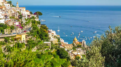 Town of Positano on the Amalfi Coast, Italy Town of Positano on the Amalfi Coast, Italy