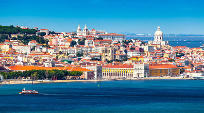 Lisbon Skyline in Portugal. Lisbon Skyline in Portugal.