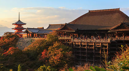 Kiyomizu Temple in Kyoto, Japan