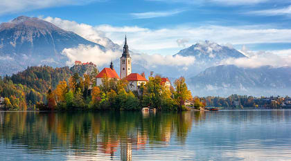 Bled Castle in Slovenia.