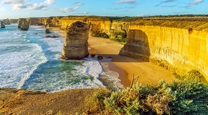 The Twelve Apostles at sunset in Australia