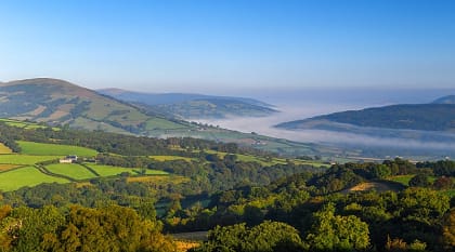 Brecon Beacons National Park in Wales, UK